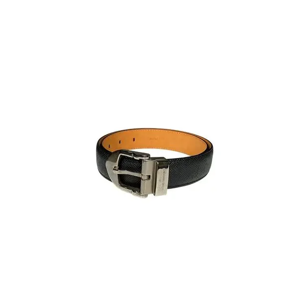 711. Louis Vuitton Taiga Santur Leather Belt - Great Condition! Pont Neuf 35mm Belt Taiga Leather - Men - Accessories  main image 4
